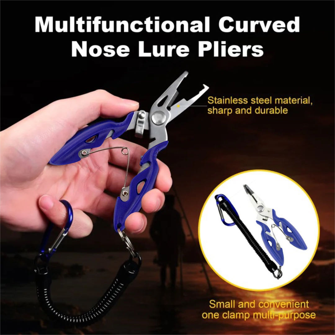 Fishing Equipment Hook - Pince multifonctionnelle à bouche incurvée, coussretours