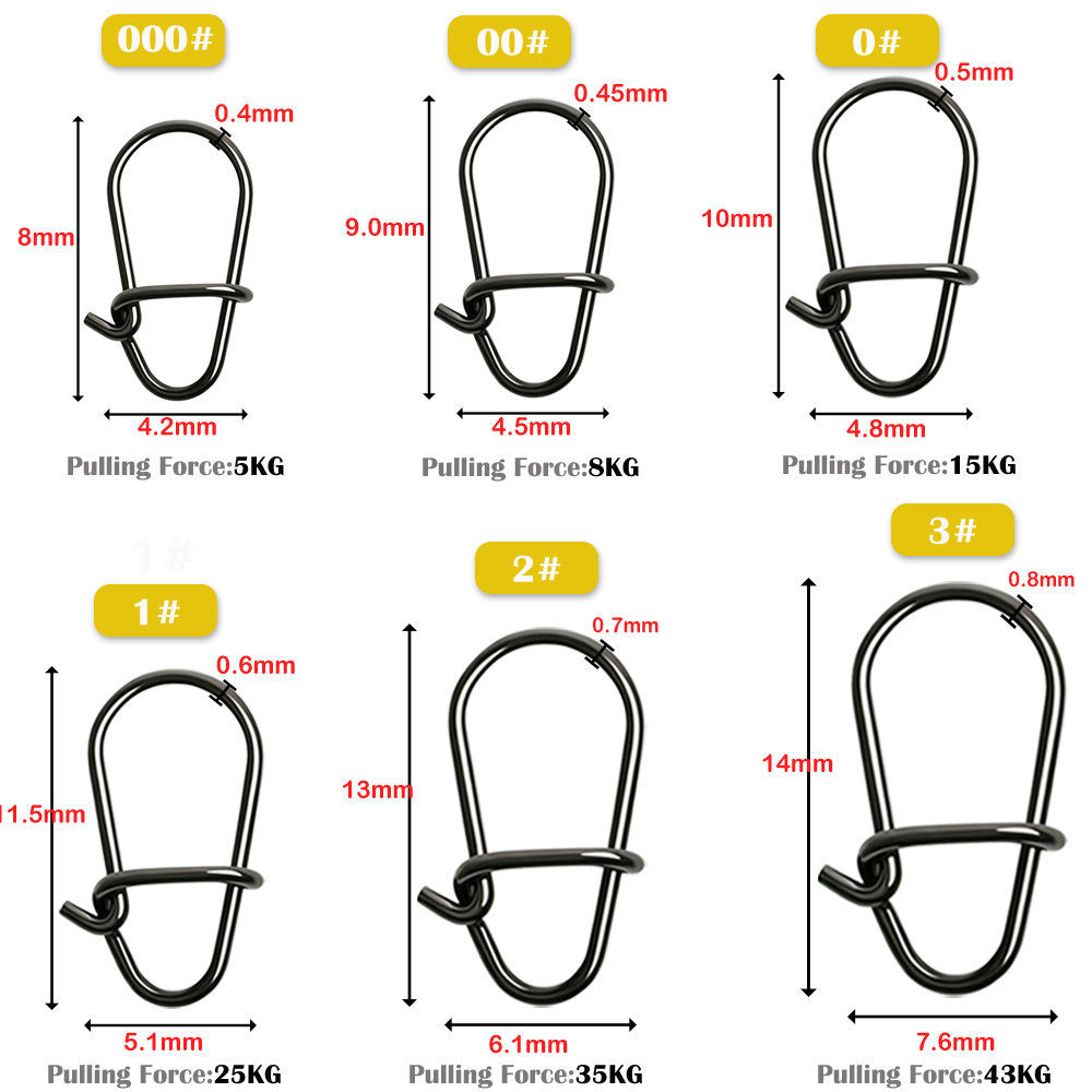 GOBAIT 100 pièces Émerillons d - Fishing Equipment Used avis et prix