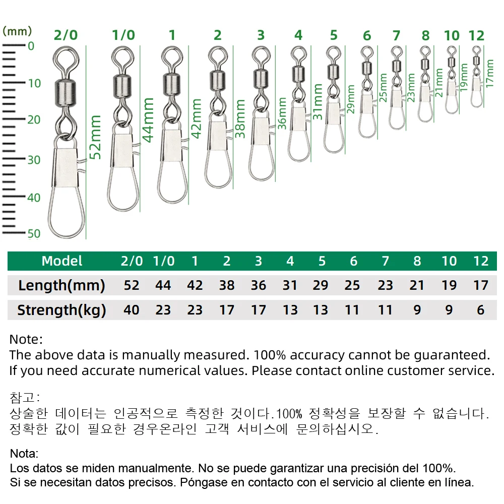 DNDYUJU 50pcs connecteur de pê - Fishing Equipment Used avis et prix