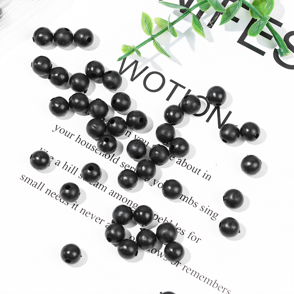 Perles noires rondes souples e - Fishing Equipment Hook avis et prix