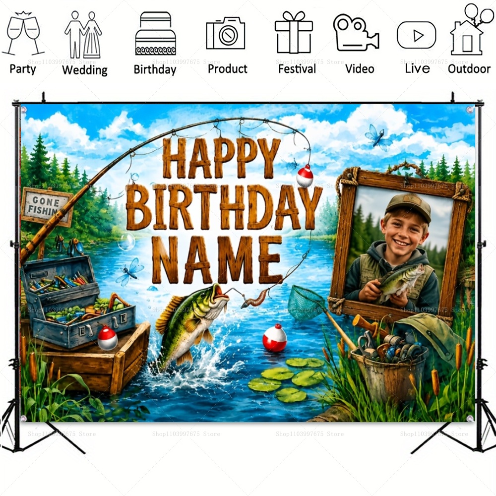 Toiles de fond personnalisées  - Fishing Equipment Kids avis et prix
